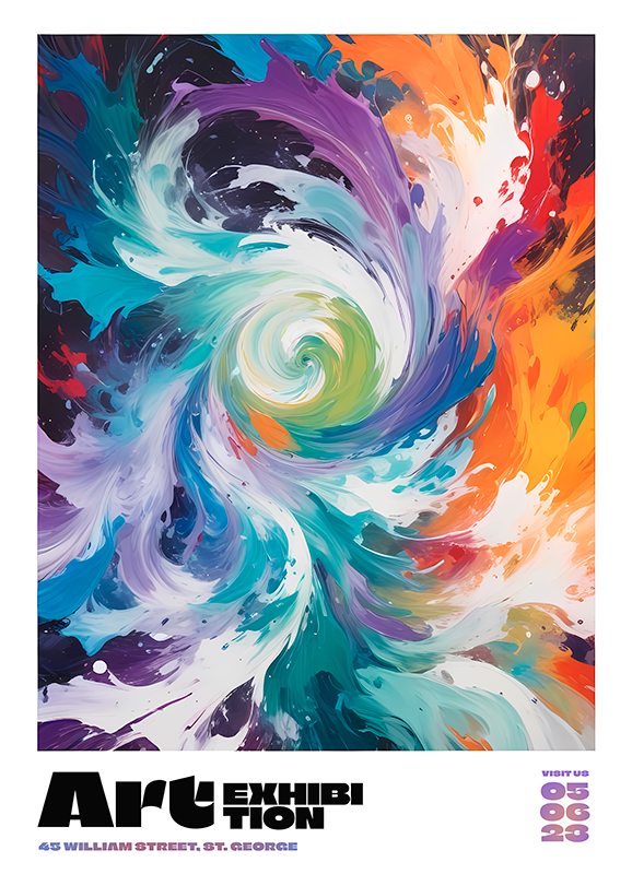 Abstract poster art showcase - TenStickers