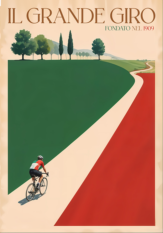 Cycling poster the great tour - TenStickers