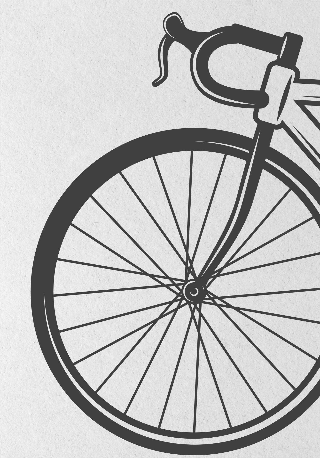 Cycling poster minimalist bicycle design - TenStickers