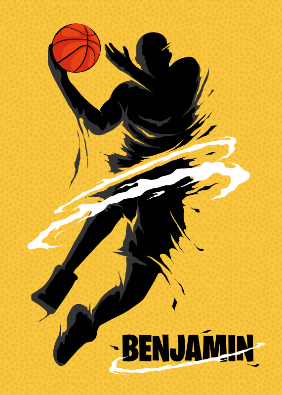 Basketball poster basketball artwork for fans - TenStickers