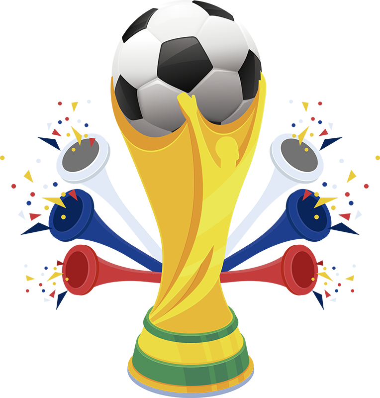 Football poster world cup ball vinyl - TenStickers