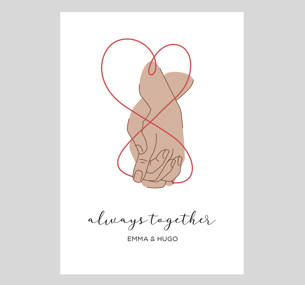 Always together master bedroom poster - TenStickers