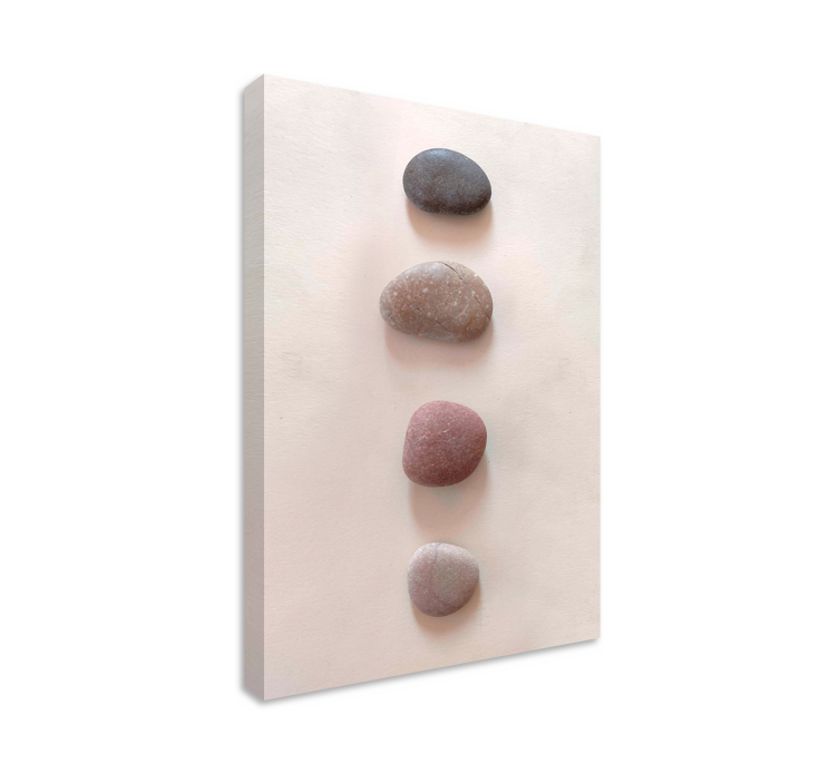 Beach stones zen canvas art - TenStickers
