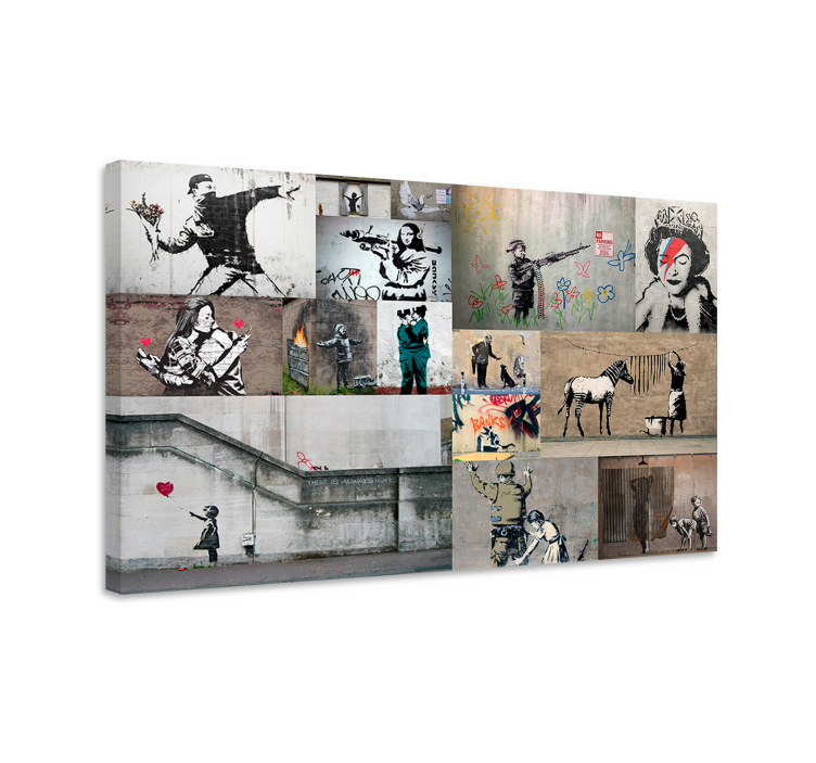 Collage picture canvas art - TenStickers