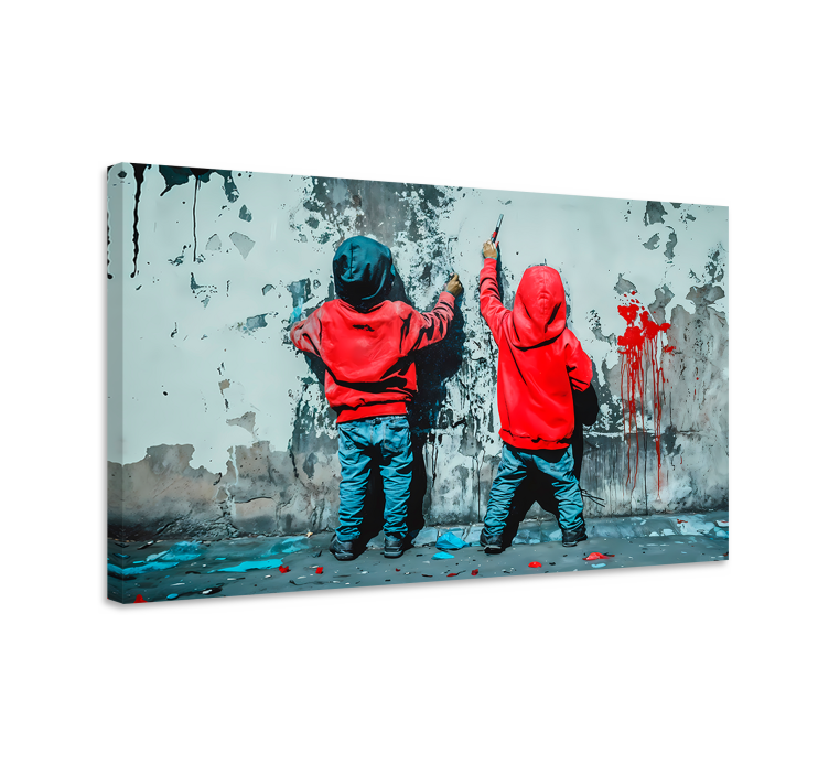 Painting boys canvas art for wall - TenStickers