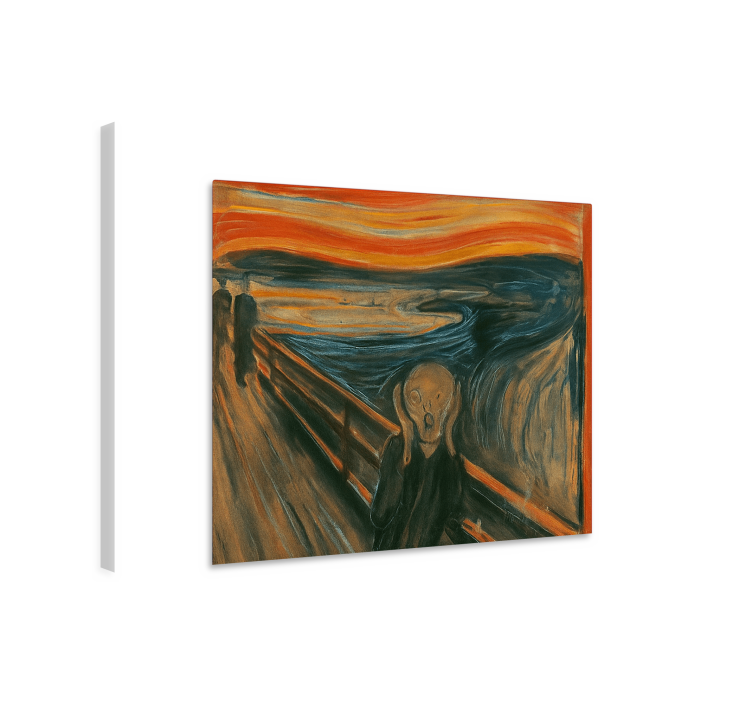 The Munch Scream canvas art - TenStickers