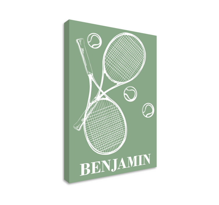 Personalized Tennis Artwork sports canvas art - TenStickers