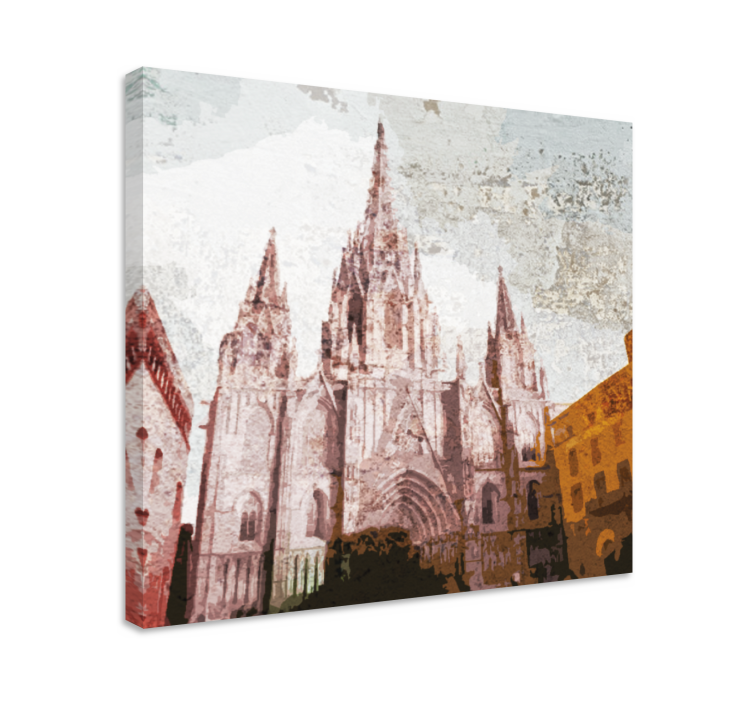 Cityscape wall art stunning cathedral design - TenStickers