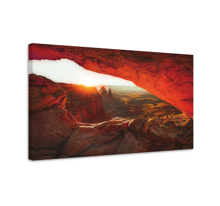 Landscape canvas beautiful sunset view - TenStickers