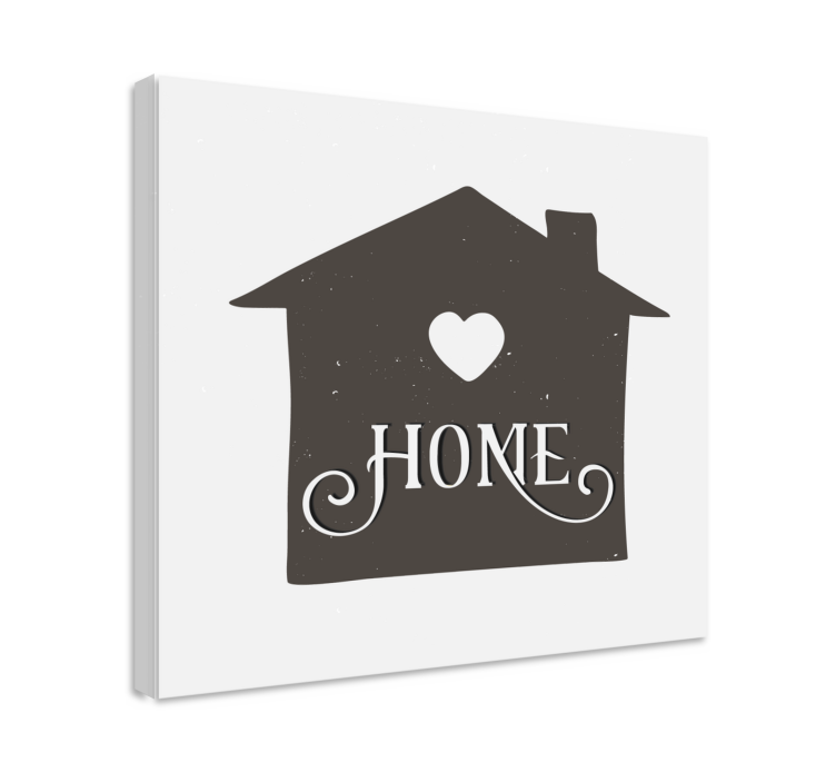 Quote canvas for genuine home sentiments - TenStickers