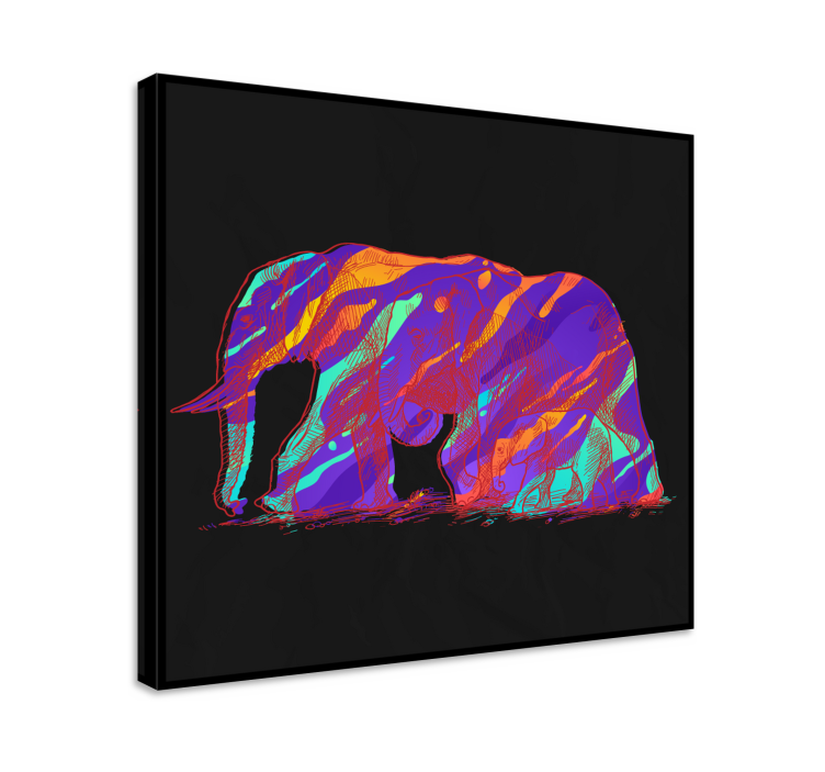 Elephant wallart elephant silhouette art - TenStickers