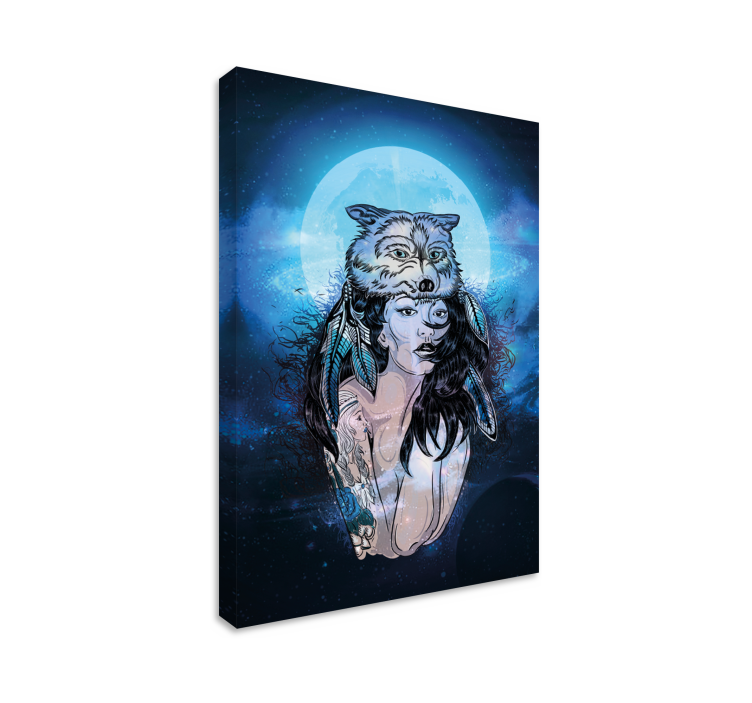 Canvas character mystical woman portrait - TenStickers