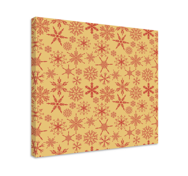 Landscape canvas snowflake pattern - TenStickers