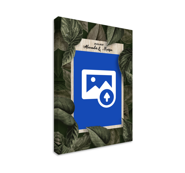 Wedding Hands and Bouquet people canvas - TenStickers