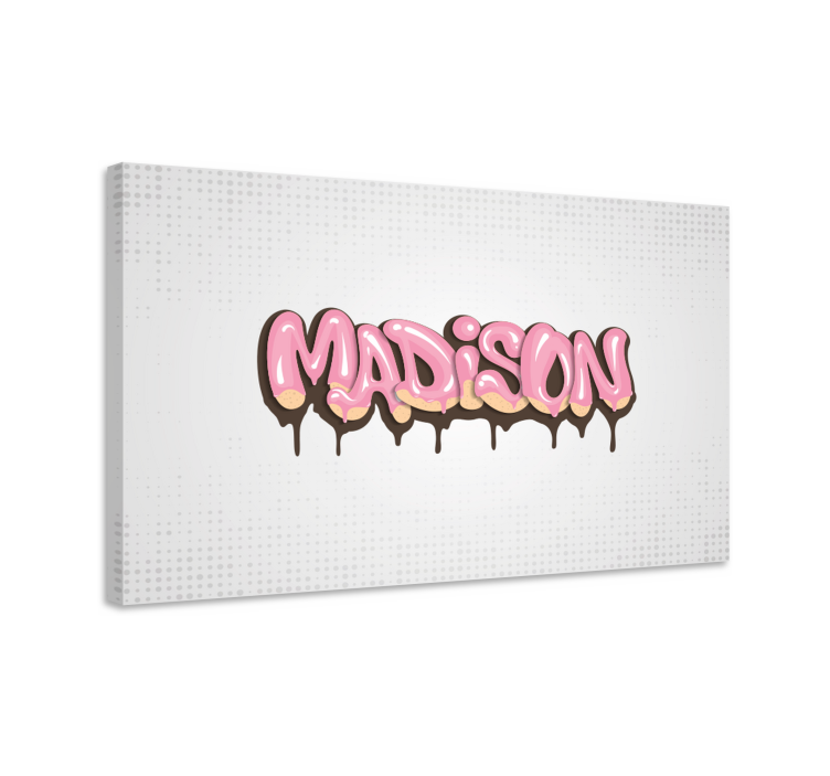 Youth customizable graffiti teen canvas print - TenStickers