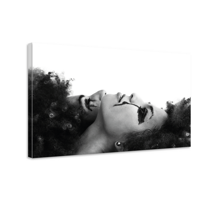 People canvas reflective dual faces - TenStickers