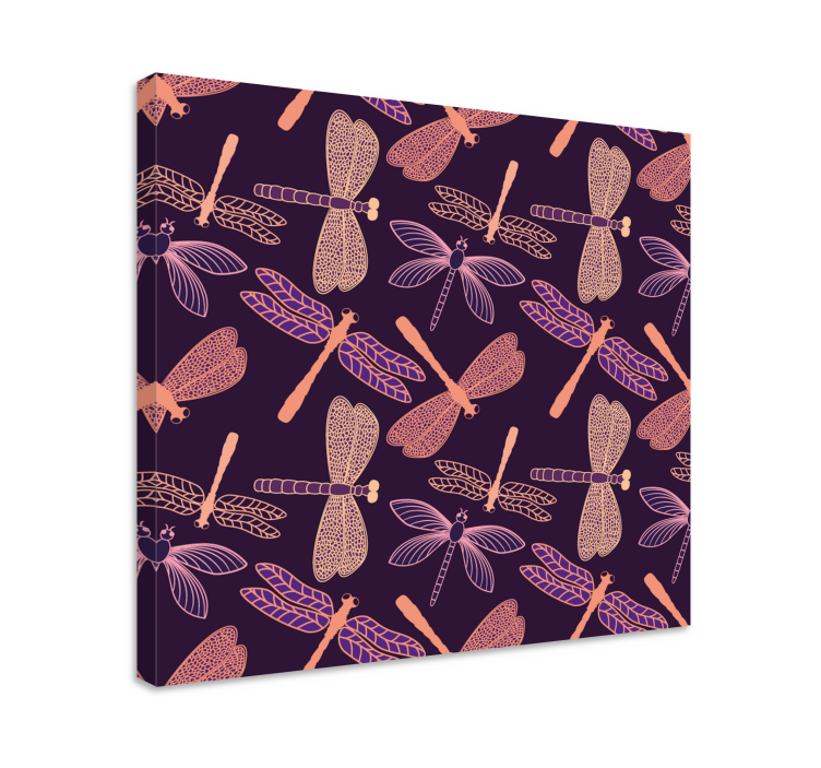 Dragonfly canvas with delicate dragonfly designs - TenStickers