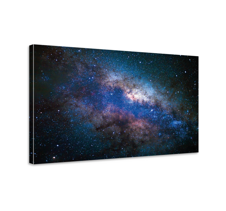 silent galaxy with stars landscape canvas - TenStickers