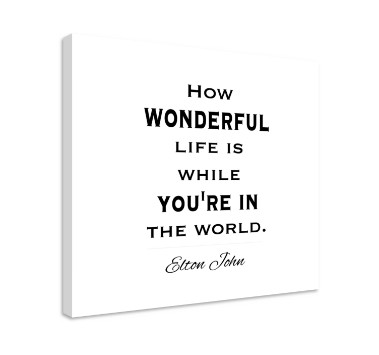 Your Song lyrics music canvas art - TenStickers