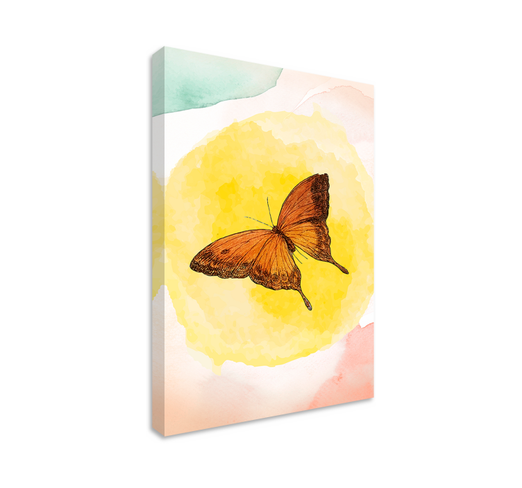 Butterfly canvas with elegant butterfly design - TenStickers