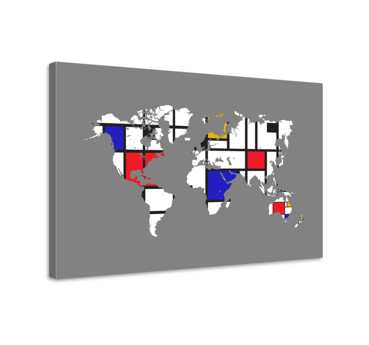 World map wall art world map design - TenStickers