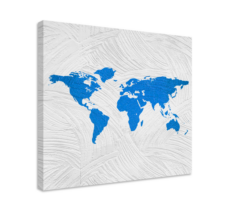 World map wall art world map outline - TenStickers