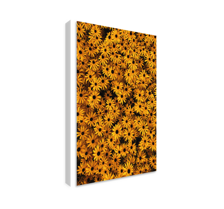 Vibrant Yellow Flora Flowers  canvas - TenStickers