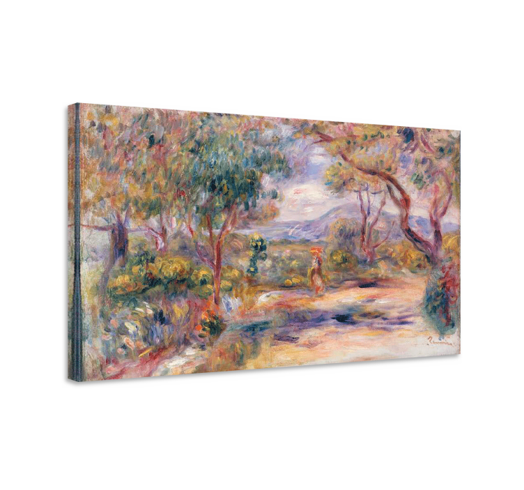 Landscape of a village canvas art prints - TenStickers