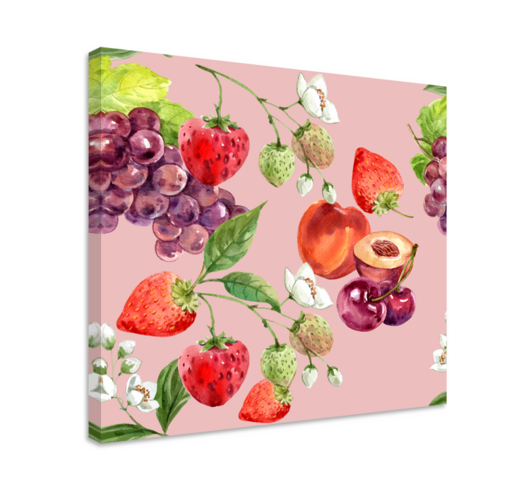 Fruit canvas wall art fresh fruit display - TenStickers