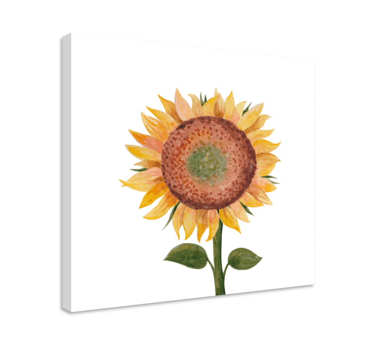 Sunflower painting flower canvas - TenStickers