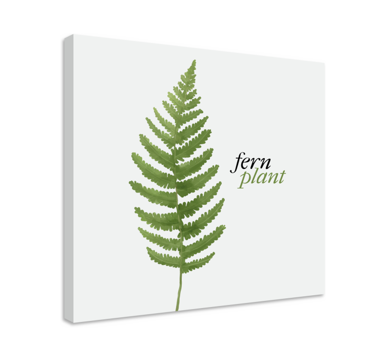 Flowers canvas fern plant art - TenStickers