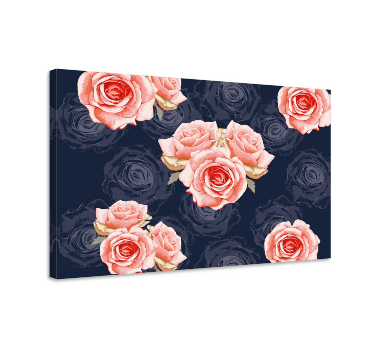 Flowers canvas delicate rose bouquet - TenStickers