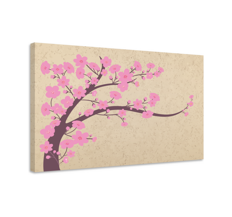 Cherry Blossom Branch Flowers  canvas - TenStickers