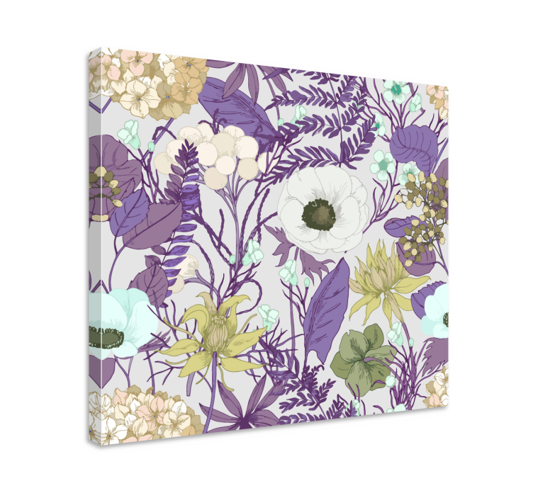 Flowers canvas floral arrangement grace - TenStickers