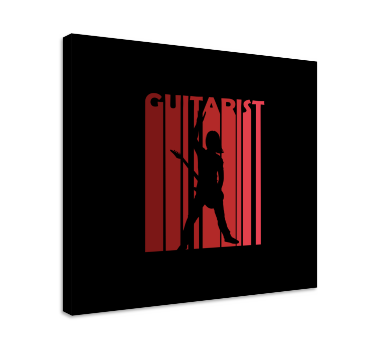 Music canvas art silhouetted performer art print - TenStickers