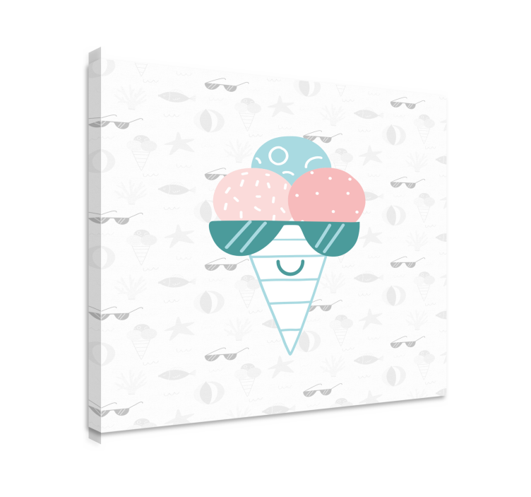 Sports canvas art ice cream pleasure - TenStickers