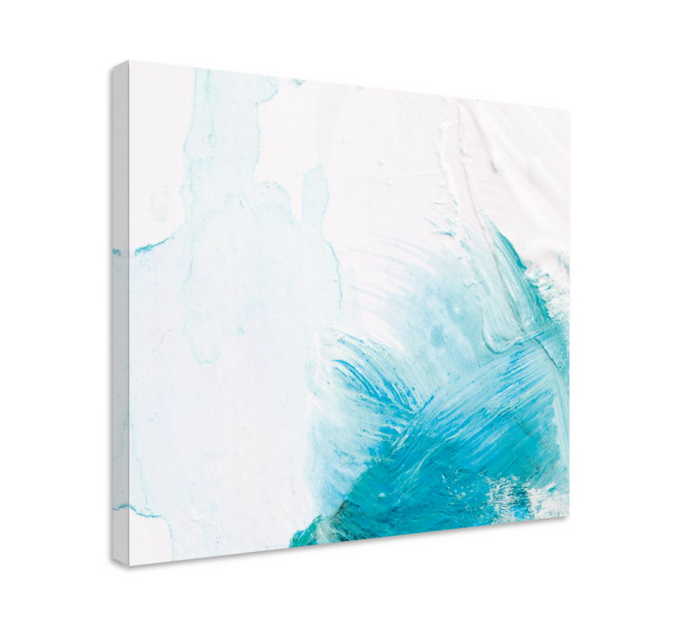 Abstract wall art  1 aqua wave swirl - TenStickers