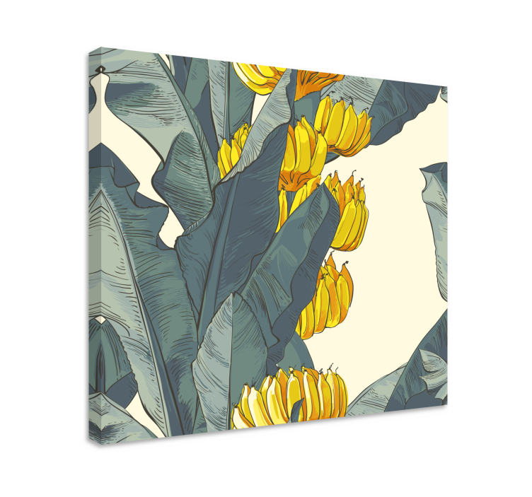 Flowers canvas tropical floral display - TenStickers