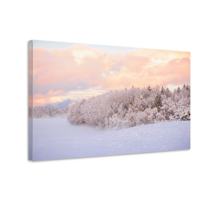 Landscape canvas winter serenity artwork - TenStickers