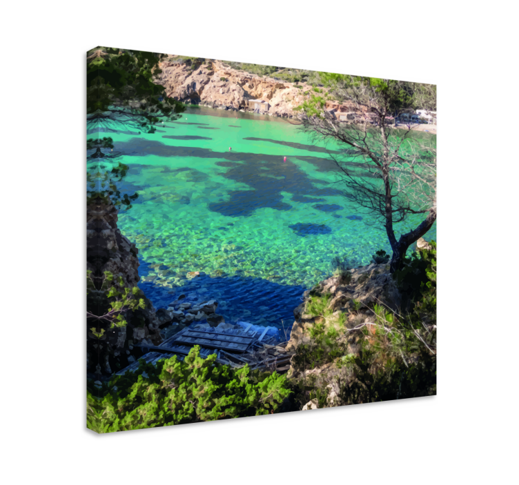Landscape canvas serene oceanic view - TenStickers