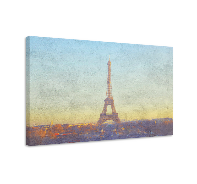 Cityscape wall art eiffel tower landscape print - TenStickers