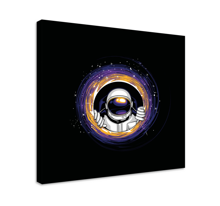 Framed gaming wall art astronaut embrace portal - TenStickers
