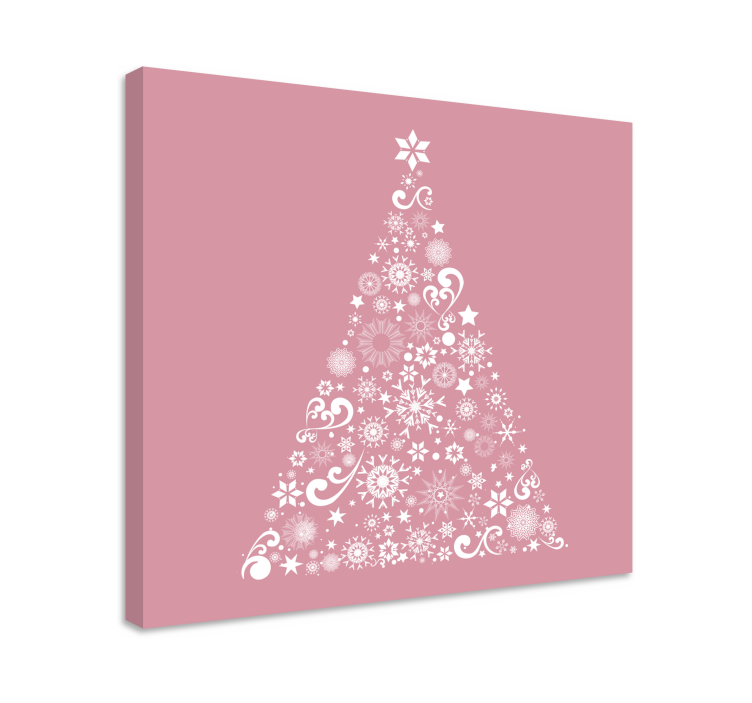 Flowers canvas festive floral tree art print - TenStickers