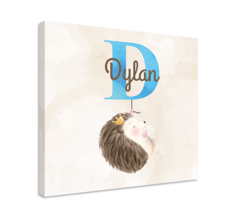 Cocktail canvas cute hedgehog artwork - TenStickers