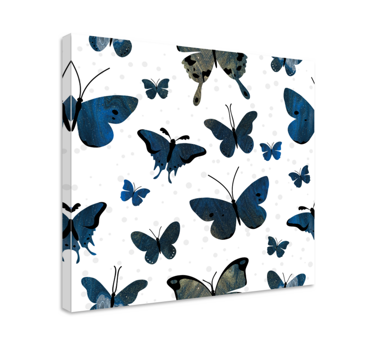 Butterfly canvas with unique butterfly patterns - TenStickers