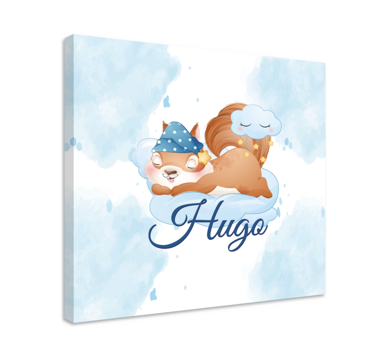 Animal blind squirrel dreaming sweetly - TenStickers