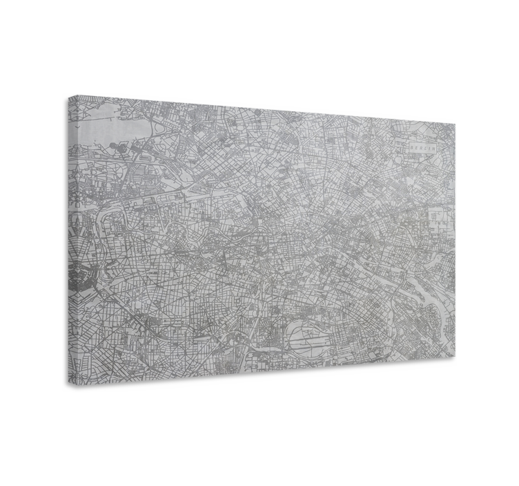 City map Berlin city canvas print - TenStickers