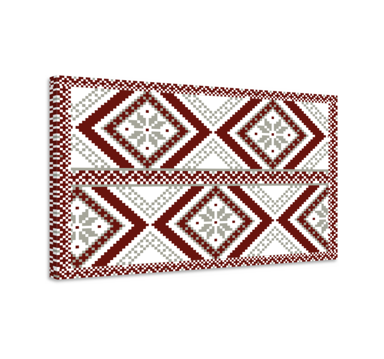 Modern canvas art geometric diamond design - TenStickers