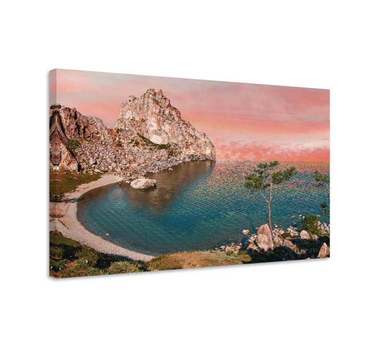 Landscape canvas seaside rock formation - TenStickers