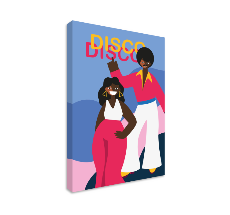 People canvas for disco dance lovers - TenStickers